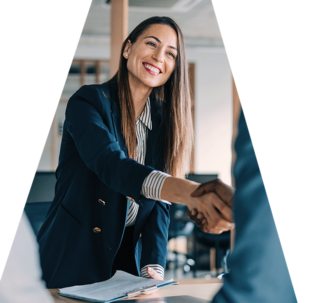 Hero advice shake hands