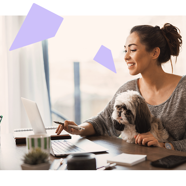 A growth in remote and hybrid working