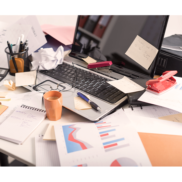 Have a de clutter routine at the end of the day