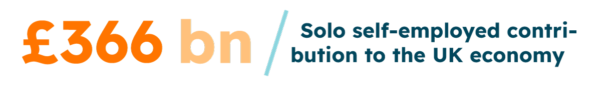Solo self employed contribution to the UK economy