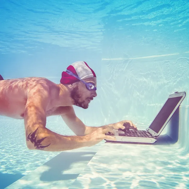 Use water to cool yourself when you're working from home